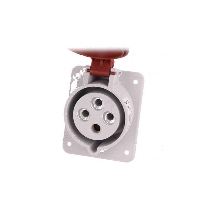 Conector alimentare AC trifazat 32A 400VAC IP44 soclu mamă | Electronic-mag.ro | Componente Electronice