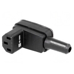 Conector alimentare AC mufă mamă 10A 250VAC IEC 60320 8,5mm | Electronic-mag.ro | Componente Electronice