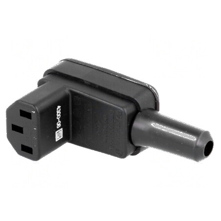 Conector alimentare AC mufă mamă 10A 250VAC IEC 60320 8,5mm | Electronic-mag.ro | Componente Electronice