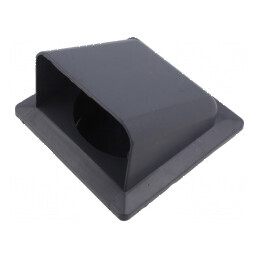 Grilaj de ventilație grafit Ø100mm | Electronic-mag.ro | Componente Electronice