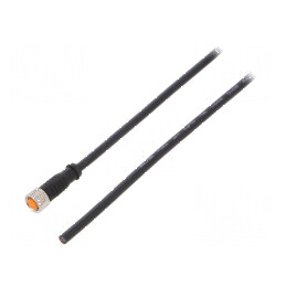 Cablu M8 PIN 3 drept 2m mufă 50VAC 4A 0800 PUR | Electronic-mag.ro | Componente Electronice