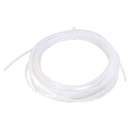 Furtun PTFE 2mm albă max. 42bar -70÷260°C | Electronic-mag.ro | Componente Electronice