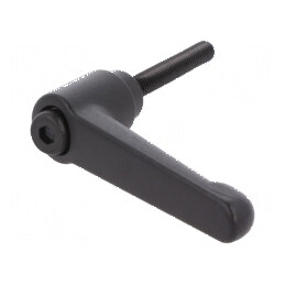 Manetă franceză 50mm cu corp negru - Lungime 63mm | Electronic-mag.ro | Componente Electronice