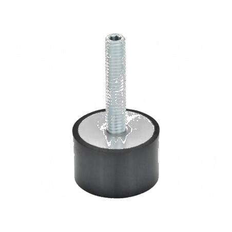 Picioruş vibro-absorbant 25mm, H: 16mm, Duritate Shore 70 | Electronic-mag.ro | Componente Electronice