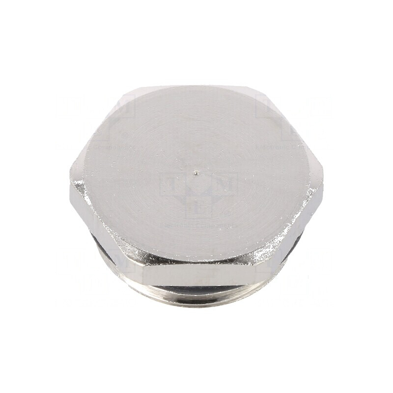 Capac de protecție M40 1,5 IP68 din alamă cu acoperire nichel | Electronic-mag.ro | Componente Electronice