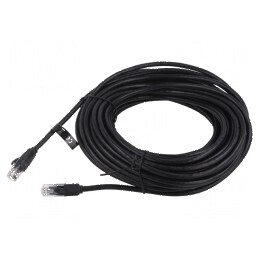 Cablul de rețea U/UTP 6 litat CCA PVC negru 20m 26AWG | Electronic-mag.ro | Componente Electronice