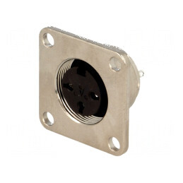 Conector M16 soclu mamă lipire PIN 3, 5A 300V IP65 IP67 C091D | Electronic-mag.ro | Componente Electronice