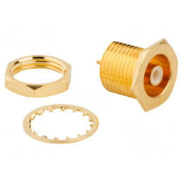Conector SMB soclu tată drept 50Ω PTFE aurit | Electronic-mag.ro | Componente Electronice