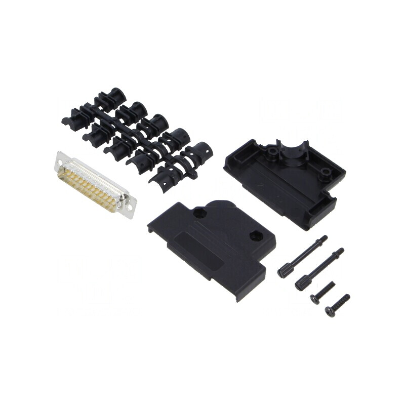 Mufă tată D-Sub 25 PIN pentru lipire pe cablu albă - Kit complet | Electronic-mag.ro | Componente Electronice Mufă tată D-Sub 25 PIN pentru lipire pe cablu albă - Kit complet | Electronic-mag.ro | Componente Electronice