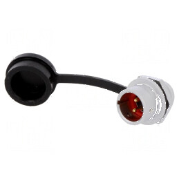 Soclu SF12 tată PIN: 2 IP67 13A 250V pentru lipire 1,5mm2 -40÷100°C | Electronic-mag.ro | Componente Electronice