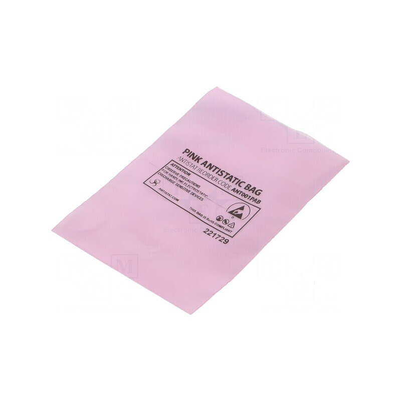 Pungă de protecție ESD roz 152mm x 102mm 75um 100 bucăți | Electronic-mag.ro | Componente Electronice Pungă de protecție ESD roz 152mm x 102mm 75um 100 bucăți | Electronic-mag.ro | Componente Electronice
