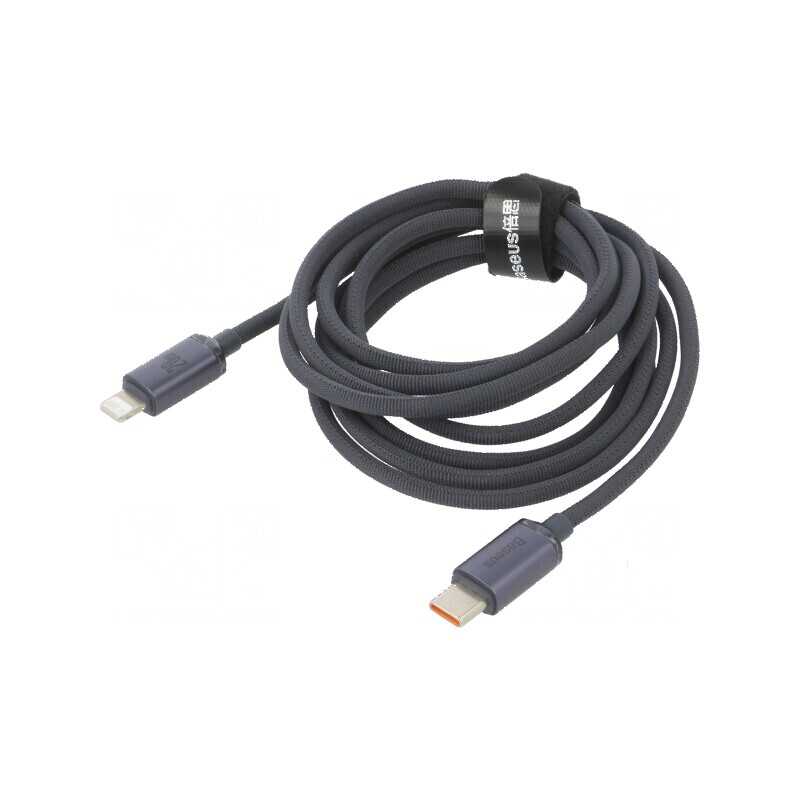 Cablu USB 2.0 Apple Lightning și USB C, 2m, negru, 20W | Electronic-mag.ro | Componente Electronice Cablu USB 2.0 Apple Lightning și USB C, 2m, negru, 20W | Electronic-mag.ro | Componente Electronice