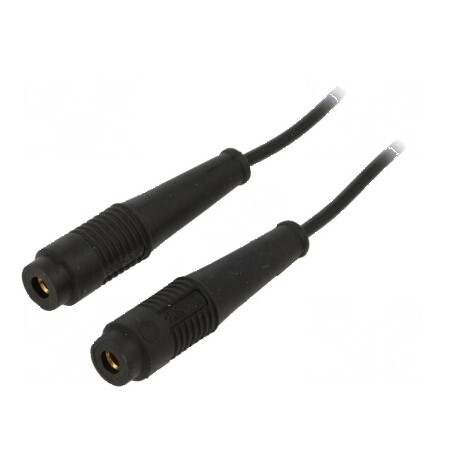 Cablu de măsurare 60VDC 30VAC 19A 1m negru | Electronic-mag.ro | Componente Electronice