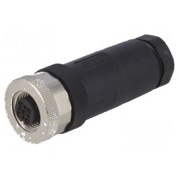 Conector M12 mufă PIN 5 mamă A-DeviceNet CANopen IP67 | Electronic-mag.ro | Componente Electronice