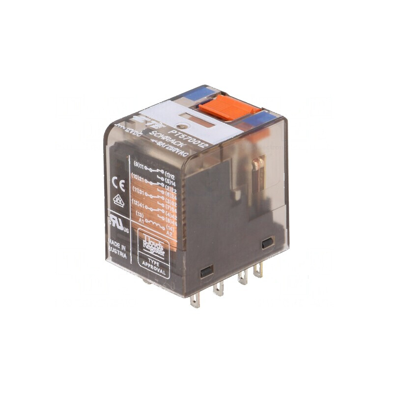 Releu electromagnetic 4PDT 12VDC 6A | Electronic-mag.ro | Componente Electronice Releu electromagnetic 4PDT 12VDC 6A | Electronic-mag.ro | Componente Electronice