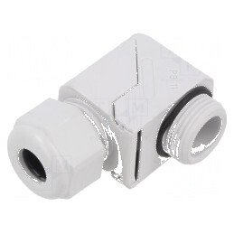 Garnitură etanșare unghi PG11 IP68 poliamidă gri HSK-W | Electronic-mag.ro | Componente Electronice