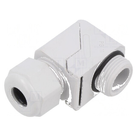 Garnitură etanșare unghi PG11 IP68 poliamidă gri HSK-W | Electronic-mag.ro | Componente Electronice