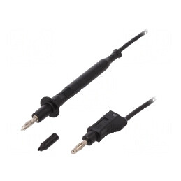 Cablu de măsurare 60VDC 30VAC 20A cu soclu 4mm, 1m, Ø 4mm | Electronic-mag.ro | Componente Electronice