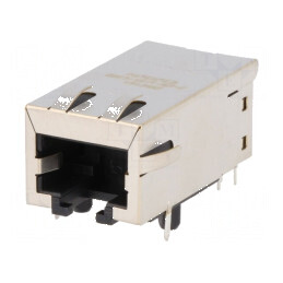 Conector RJ45 ecranat 8p8c THT PoE 8 pini | Electronic-mag.ro | Componente Electronice