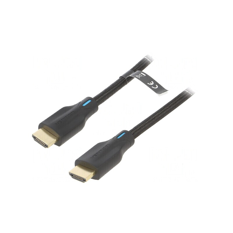 Cablu HDMI 2.1 cu mufe HDMI, PVC textil negru | Electronic-mag.ro | Componente Electronice Cablu HDMI 2.1 cu mufe HDMI, PVC textil negru | Electronic-mag.ro | Componente Electronice