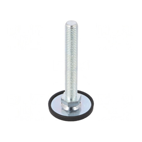Picioruş oţel cu bază diametru 40mm, M8, lungime tijă 40mm | Electronic-mag.ro | Componente Electronice