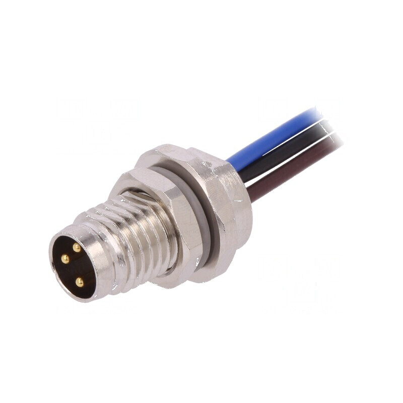Conector M8 0,2m Tată PIN 3 Soclu IP67 60V | Electronic-mag.ro | Componente Electronice Conector M8 0,2m Tată PIN 3 Soclu IP67 60V | Electronic-mag.ro | Componente Electronice