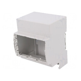 Carcasă pentru şină DIN 90mm x 71mm x 62mm gri Nr.mod: 4 | Electronic-mag.ro | Componente Electronice