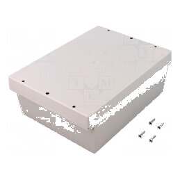 Carcasă universală 144mm x 198mm x 73mm cu lame de fixare | Electronic-mag.ro | Componente Electronice