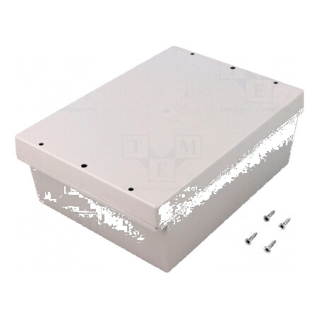 Carcasă universală 144mm x 198mm x 73mm cu lame de fixare | Electronic-mag.ro | Componente Electronice