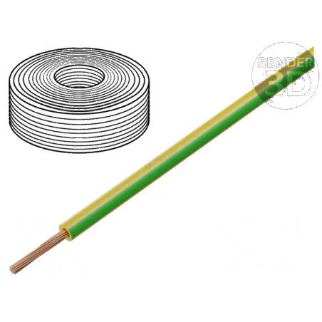 Cablu H07Z-K 25mm2 LSZH galben-verde 100m 450V 750V | Electronic-mag.ro | Componente Electronice