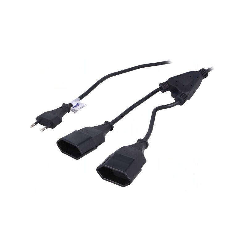 Cablu CEE 7/16 (C) 2x0,75mm2 Soclu x2 Mufă PVC | Electronic-mag.ro | Componente Electronice Cablu CEE 7/16 (C) 2x0,75mm2 Soclu x2 Mufă PVC | Electronic-mag.ro | Componente Electronice