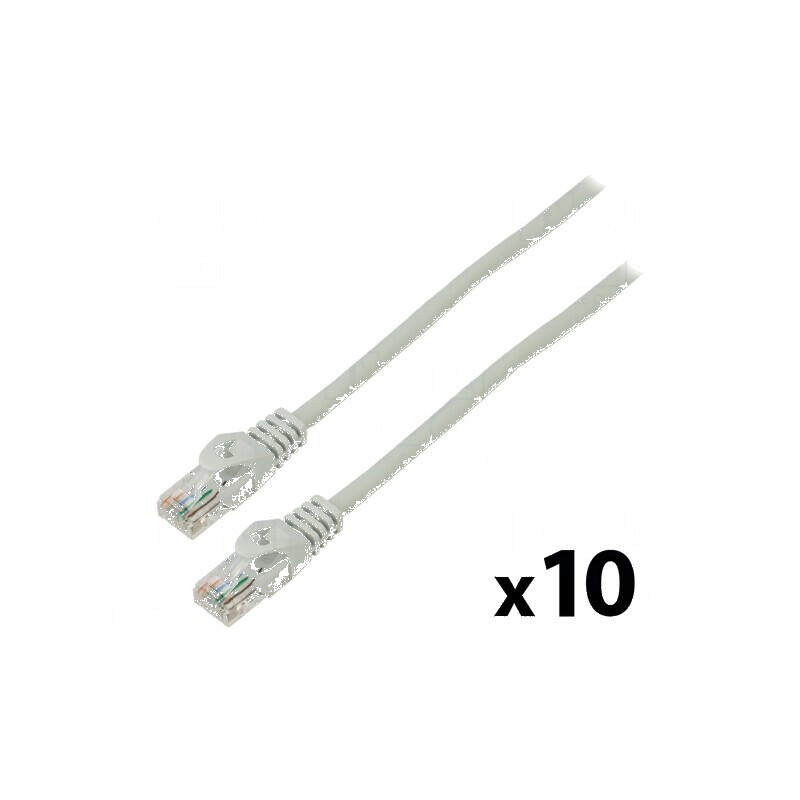 Patch cord U/UTP 6 litat CCA PVC gri 1m 26AWG 10 bucăți | Electronic-mag.ro | Componente Electronice Patch cord U/UTP 6 litat CCA PVC gri 1m 26AWG 10 bucăți | Electronic-mag.ro | Componente Electronice