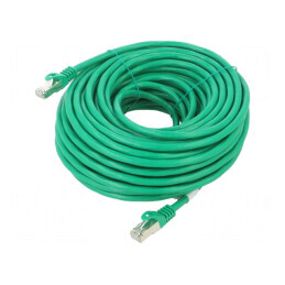 Cablu patch F/UTP 6 litat CCA PVC verde 20m 26AWG | Electronic-mag.ro | Componente Electronice