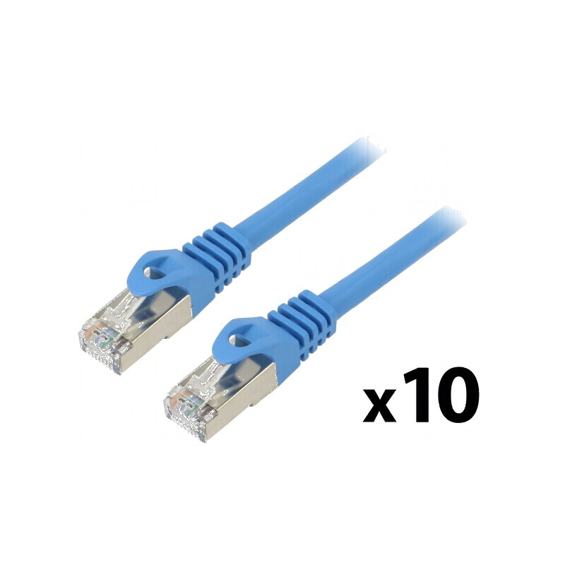 Patch cord F/UTP 6 litat CCA PVC albastru 0,5m 26AWG | Electronic-mag.ro | Componente Electronice Patch cord F/UTP 6 litat CCA PVC albastru 0,5m 26AWG | Electronic-mag.ro | Componente Electronice
