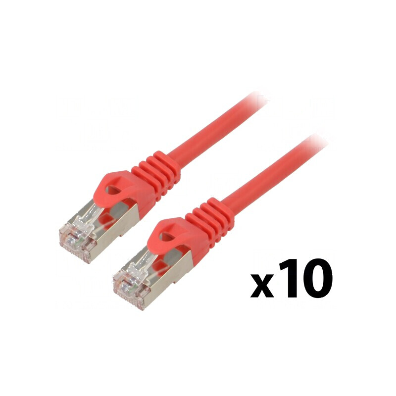 Patch cord F/UTP 6 litat CCA PVC roșu 0,5m 26AWG | Electronic-mag.ro | Componente Electronice Patch cord F/UTP 6 litat CCA PVC roșu 0,5m 26AWG | Electronic-mag.ro | Componente Electronice