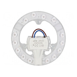 Lampă LED 4000K 12W 1200lm 137mm 230VAC | Electronic-mag.ro | Componente Electronice
