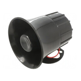 Sirenă dinamică 1 tonuri 1300mA Ø 105mm | Electronic-mag.ro | Componente Electronice
