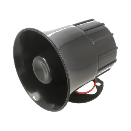 Sirenă dinamică 1 tonuri 1300mA Ø 105mm | Electronic-mag.ro | Componente Electronice