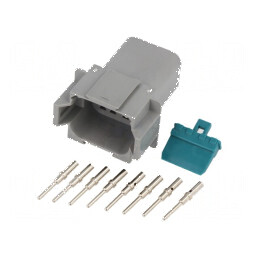 Conector cablu-cablu mufă tată AT PIN 8 crimpat | Electronic-mag.ro | Componente Electronice