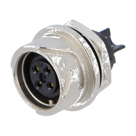 Conector circular LF lipire 4 pini soclu mamă 10A 1,25kVAC | Electronic-mag.ro | Componente Electronice
