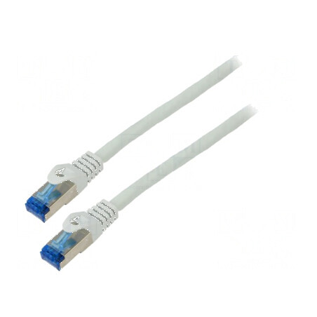 Cabluri patch S/FTP 6a CCA LSZH gri 15m 26AWG | Electronic-mag.ro | Componente Electronice