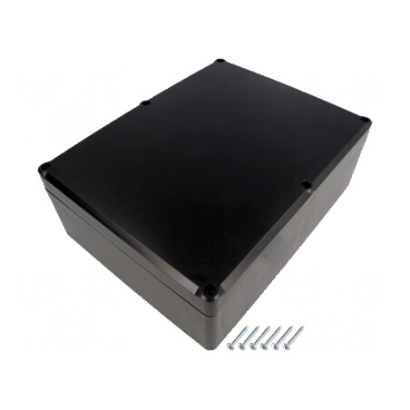 Carcasă universală polistiren neagră 174mm x 224mm x 80mm | Electronic-mag.ro | Componente Electronice