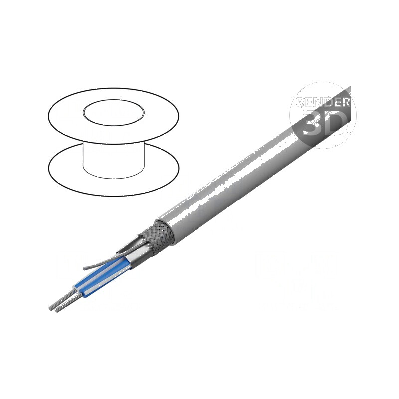 Cablu RS485 1x2x24AWG litat Cu PVC gri 305m CPR Eca 300V | Electronic-mag.ro | Componente Electronice Cablu RS485 1x2x24AWG litat Cu PVC gri 305m CPR Eca 300V | Electronic-mag.ro | Componente Electronice