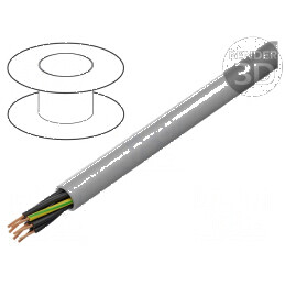Cablu MEGAFLEX®500 8G0,5mm2 neecranat 300V 500V Cu litat gri | Electronic-mag.ro | Componente Electronice