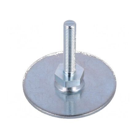 Picioruş oţel cu bază diametru 60mm M8, lungime tijă 40mm | Electronic-mag.ro | Componente Electronice