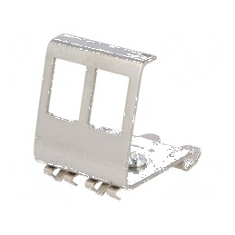 Clemă de fixare Keystone pentru şină DIN, 2 porturi | Electronic-mag.ro | Componente Electronice