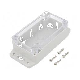 Carcasă universală 65mm x 115mm x 40mm cu lame de fixare | Electronic-mag.ro | Componente Electronice