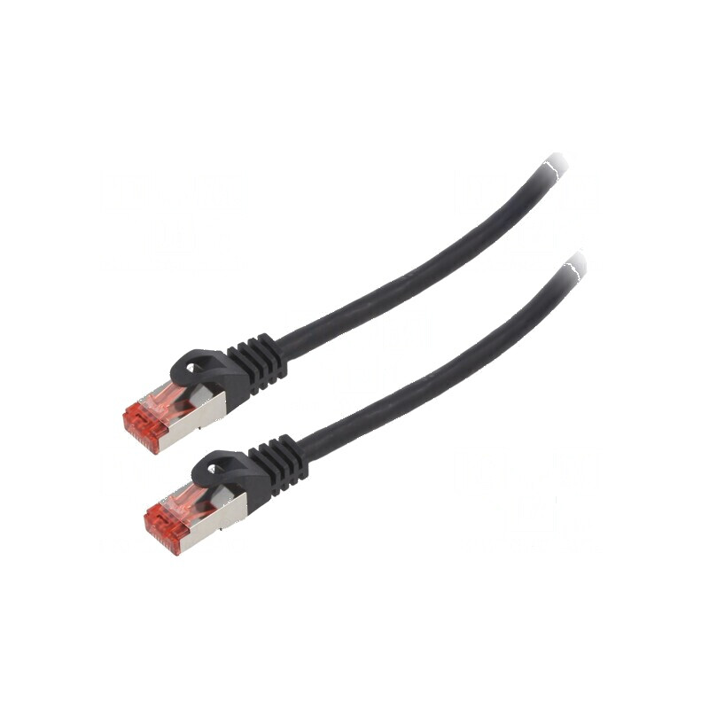 Patch cord S/FTP 6 litat Cu LSZH negru 10m 26AWG | Electronic-mag.ro | Componente Electronice Patch cord S/FTP 6 litat Cu LSZH negru 10m 26AWG | Electronic-mag.ro | Componente Electronice