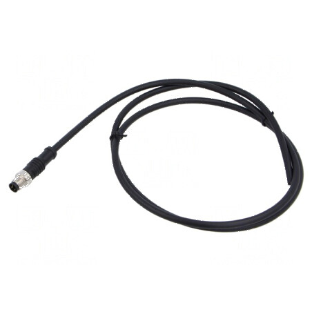 Conector M8 mufă tată drept IP67 3 PIN 3A -20÷80°C | Electronic-mag.ro | Componente Electronice