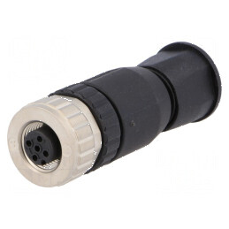 Conector M12 mufă PIN 4 mamă A-DeviceNet CANopen drept | Electronic-mag.ro | Componente Electronice